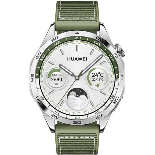 Huawei smartwatch Huawei watch gt 4 da 46 mm (phoinix) con display amoled argento/verde