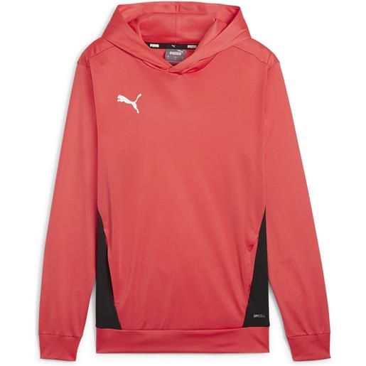 Puma individual trg hoodie rosso s uomo