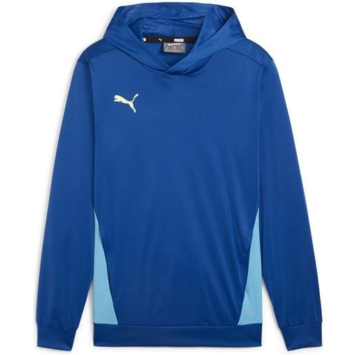 Puma individual trg hoodie blu s uomo