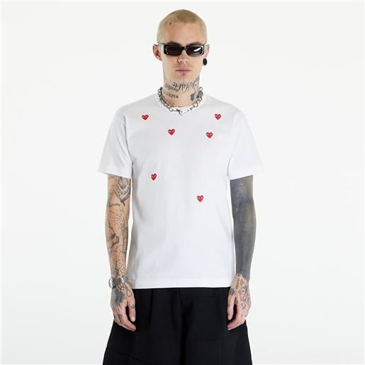 Comme des Garçons PLAY short sleeve logo print t-shirt unisex white