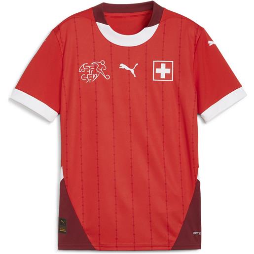Puma switzerland away 23/24 junior short sleeve t-shirt rosso 7-8 years