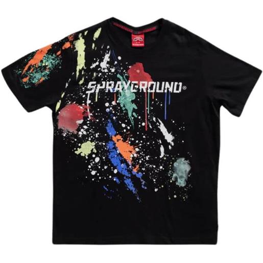 Sprayground spayground t shirt uomo color splat nero / s