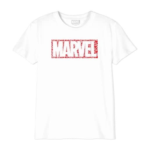 Marvel gimarcots182 t-shirt, bianco, 8 anni bambine e ragazze