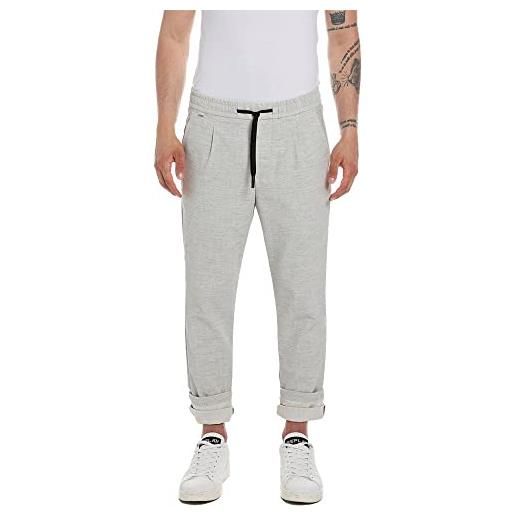 REPLAY jeans uomo elasticizzati, grigio (light grey 010), w33 x l32