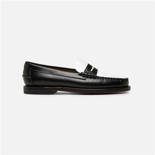 Sebago classic dan black/white/black donna