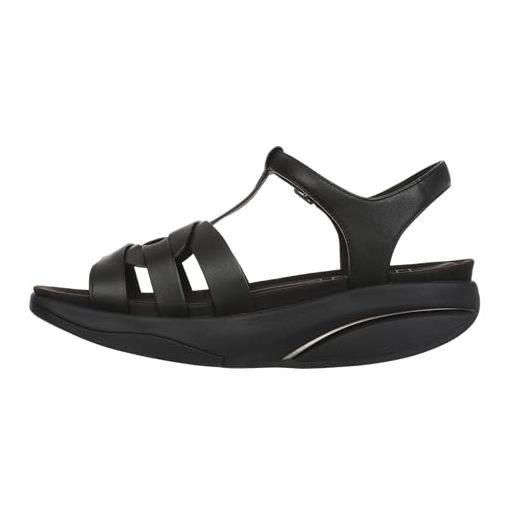 MBT kiyo sandali eleganti da donna in pelle calzature leggere e comode per la primavera estate calzature fisiologiche confort e stabilità. Sandali moderni con fibbia. Colore nero