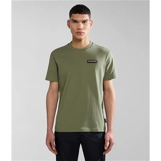 NAPAPIJRI t-shirt uomo green lichen