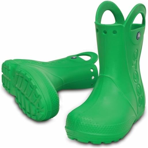 Crocs kids' handle it rain boot grass green 32-33