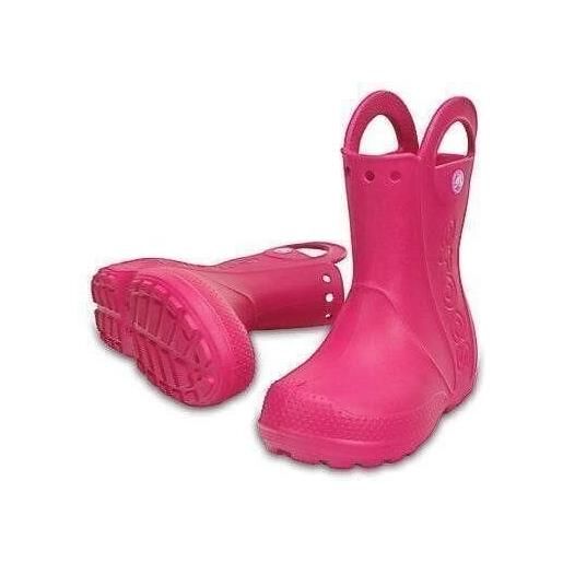Crocs kids' handle it rain boot candy pink 24-25