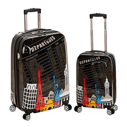 Rockland set di bagagli con ruota rotante rigida di partenza, assorted/multicolor, taglia unica, set di bagagli con ruote girevoli