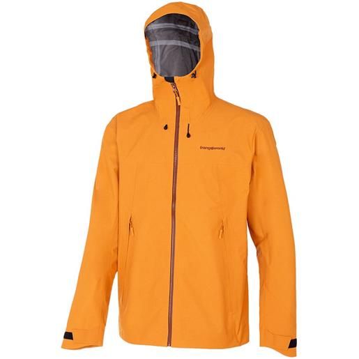 Trangoworld highgate 3l full zip rain jacket arancione l uomo
