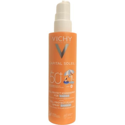 VICHY (L'Oreal Italia SpA) vichy capital soleil spray fluido cell protect viso corpo bambini spf50+ 200 ml
