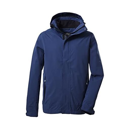 Killtec men's giacca funzionale/giacca da esterno con cappuccio staccabile con cerniera kos 87 mn jckt_xenios, dark blue, 3xl, 39147-000
