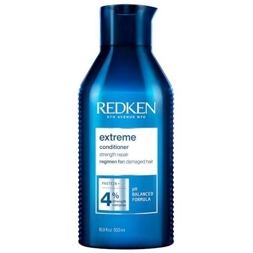 Redken | balsamo professionale extreme, trattamento fortificante per capelli danneggiati, 500 ml
