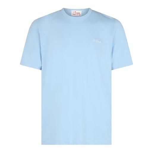 MC2 SAINT BARTH t-shirt dover in jersey di cotone azzurro - medium