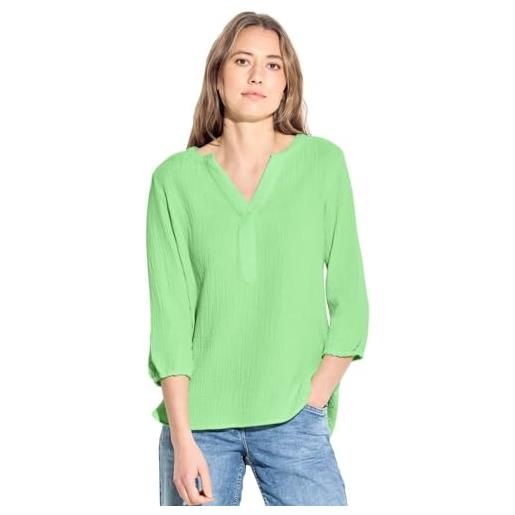 Cecil b344669 camicetta in mussola, lime matcha, xl donna