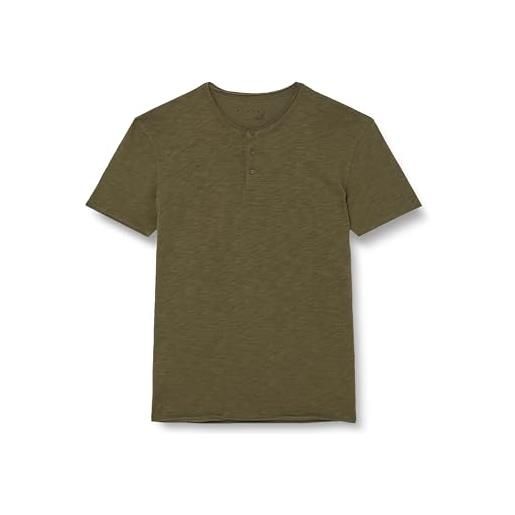 Sisley t-shirt 3yr7s1009, verde foresta 35a, xl uomo