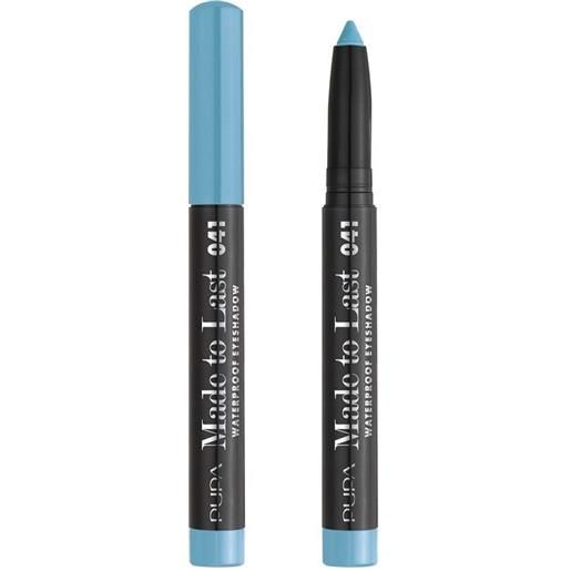 Pupa made to last waterproof eyeshadow ombretto matita 041 icy blue