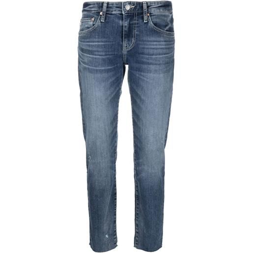 AG Jeans jeans con vita media ex-boyfriend - blu