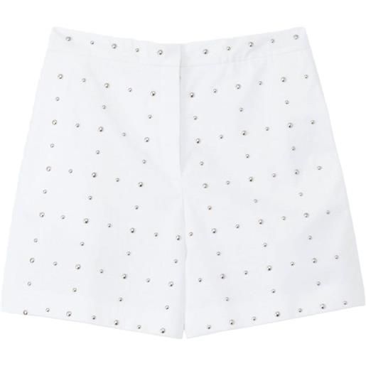 Fabiana Filippi shorts sartoriali con borchie - bianco