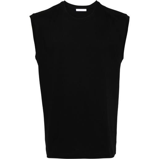 Helmut Lang t-shirt smanicata con stampa - nero