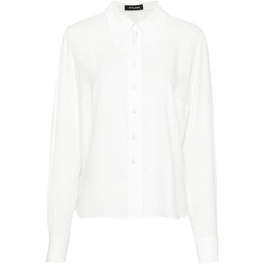 STYLAND camicia con colletto oversize - bianco