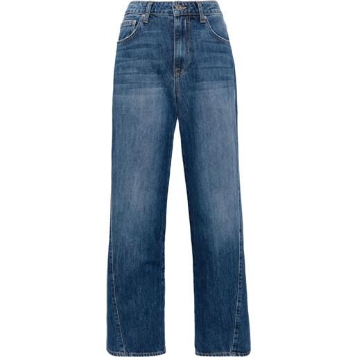 Simkhai jeans crop a vita alta - blu