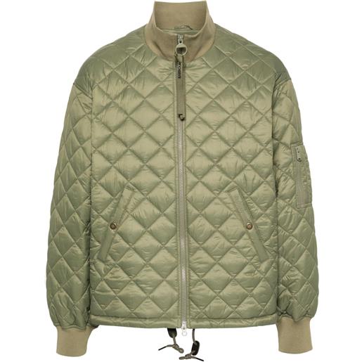 Barbour giacca trapuntata flyer field - verde