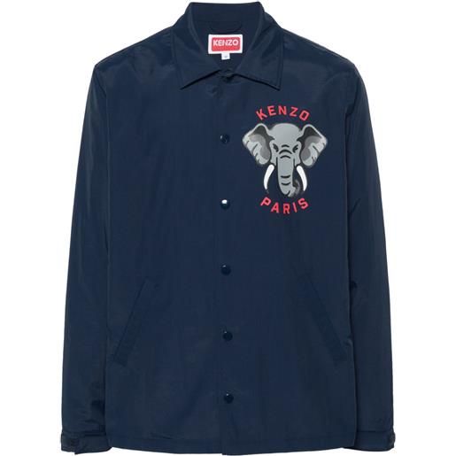 Kenzo giacca elephant - blu