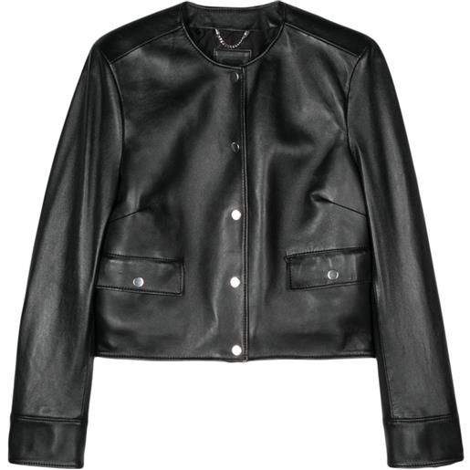 BOSS bomber in pelle - nero