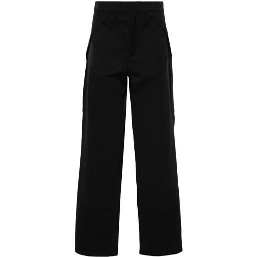 ROA pantaloni con design a inserti - nero
