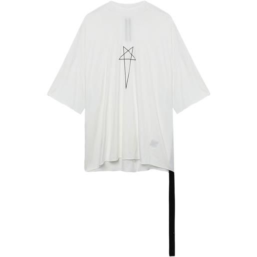 Rick Owens DRKSHDW t-shirt con stampa grafica - bianco