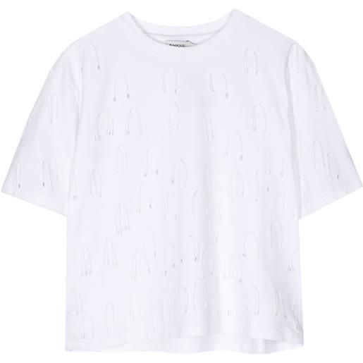 Simkhai t-shirt amaru con decorazione - bianco
