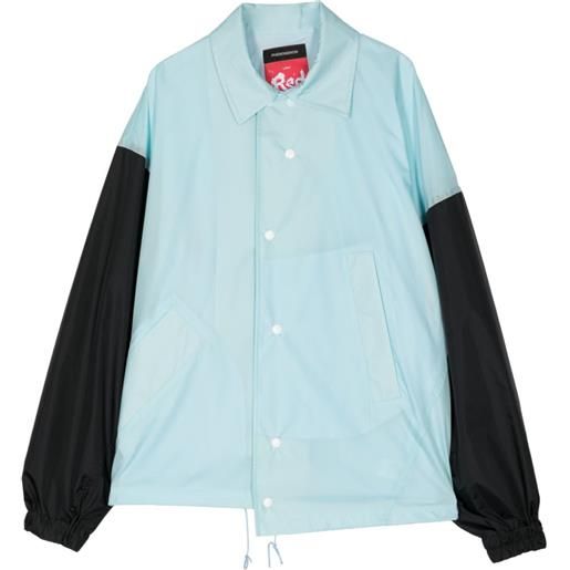 Fumito Ganryu giacca-camicia con stampa x phenomenon - blu