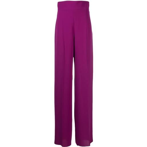 Max Mara pantaloni livorno a gamba ampia - rosa