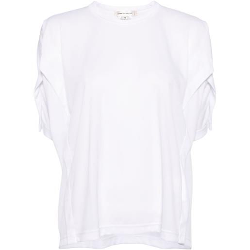Comme Des Garçons t-shirt con design a strati - bianco