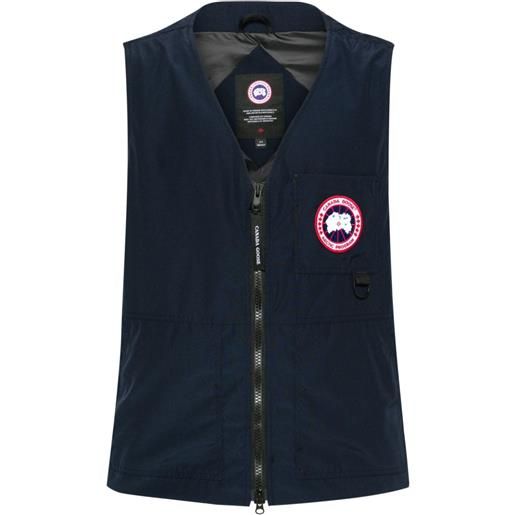 Canada Goose gilet canmore con applicazione - blu