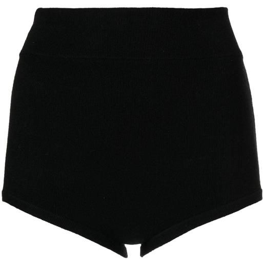 Cashmere In Love shorts con applicazione felix - nero