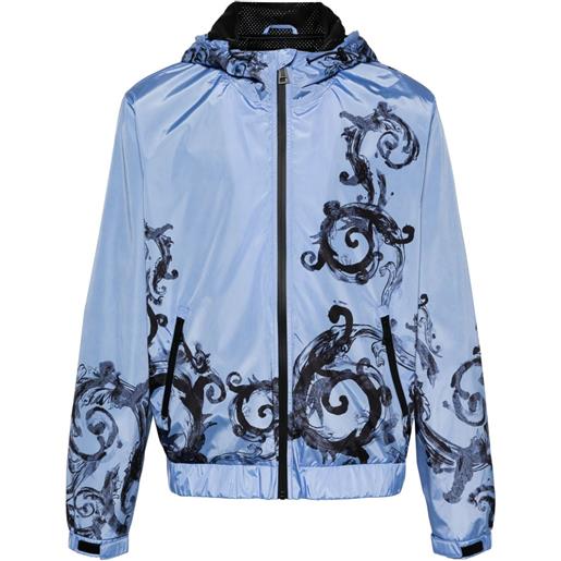 Versace Jeans Couture bomber con stampa baroccoflage - blu