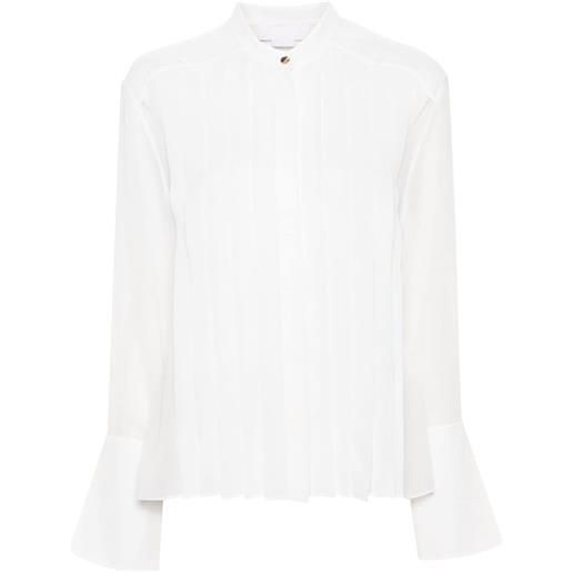 Genny camicia plissettata - bianco