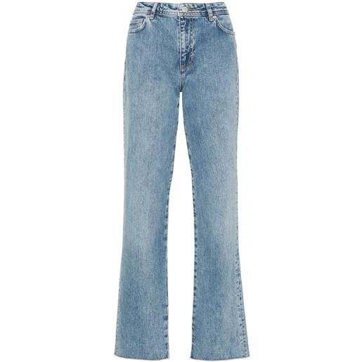 Chiara Ferragni jeans dritti con ricamo - blu
