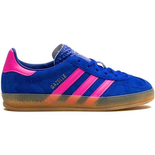 adidas gazelle indoor "blue/lucid pink" sneakers