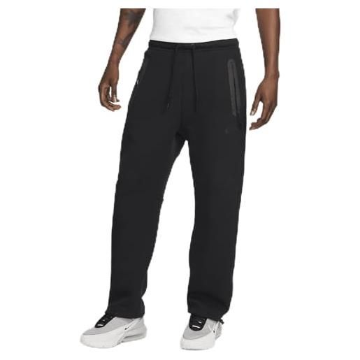 Nike fb8012-010 sportswear tech fleece pantaloni sportivi uomo black/black taglia l