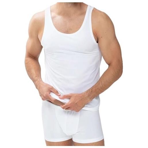 Mey uomini atletico camicia camicia di cotone asciutto intorno al collo senza maniche s-xxl - selezione di colore: colour: white | size: x-large