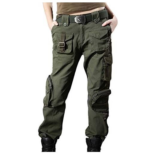 Worclub pantaloni militari da donna pantaloni tattici pantaloni mimetici da donna pantaloni cargo pantaloni da campeggio multifunzione all'aperto