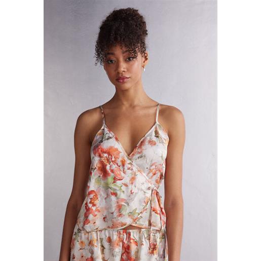 Intimissimi top in raso summer sunset floreale