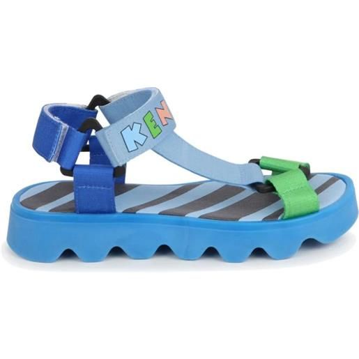 KENZO KIDS sandali color block con logo stampato