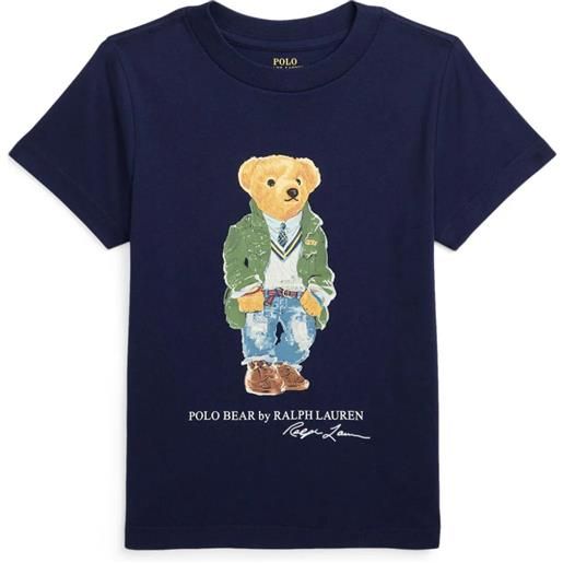 RALPH LAUREN KIDS maglietta polo bear in jersey