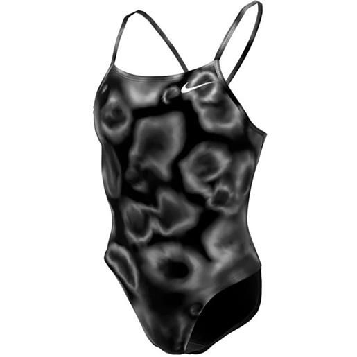 Nike Swim cutout hydrastrong digi haze swimsuit nero us 26 donna