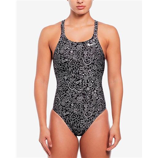 Nike Swim fatsback hydrastrong multi print swimsuit multicolor us 28 donna